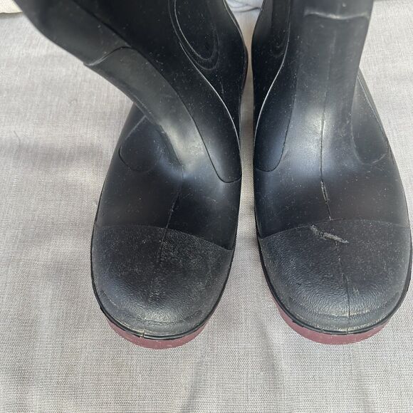 LaCrosse Rubber Mud And Rain Boots Mens 7 Womens 9 Made In USA- Black - Picture 3 of 11